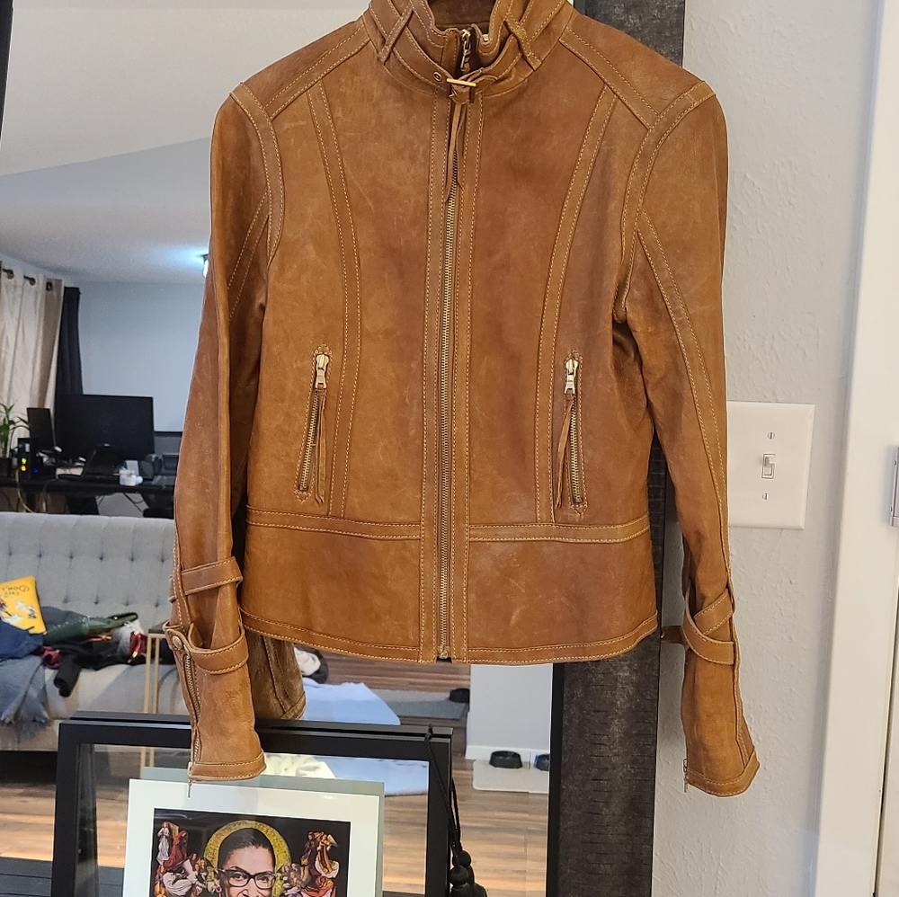 Andrew Marc Leather Jacket - Picture 4 of 14